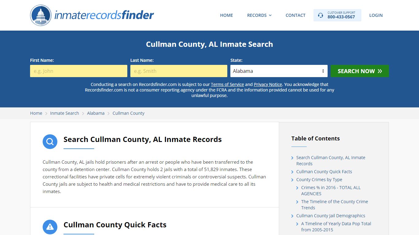 Cullman County, AL Inmate Lookup & Jail Records Online
